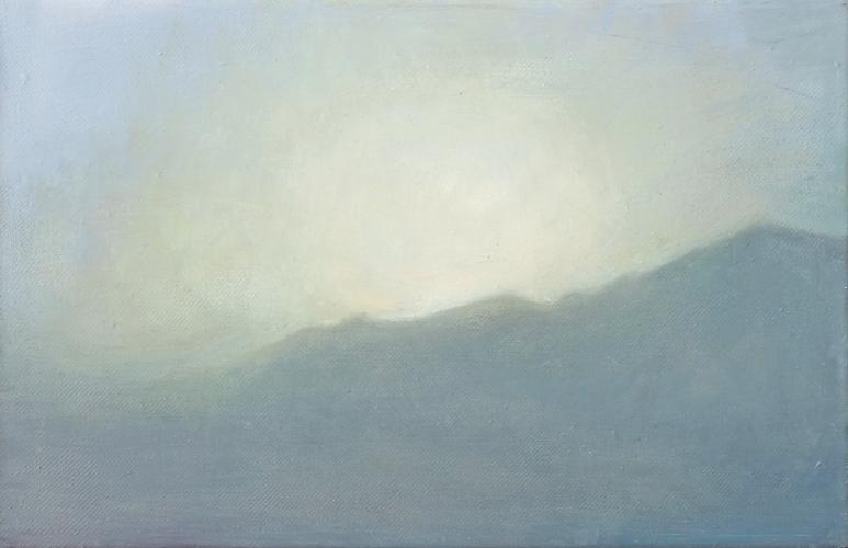 Nebel IV 2016 Oel/Leinwand 25×39 cm (c) Andrea Muheim